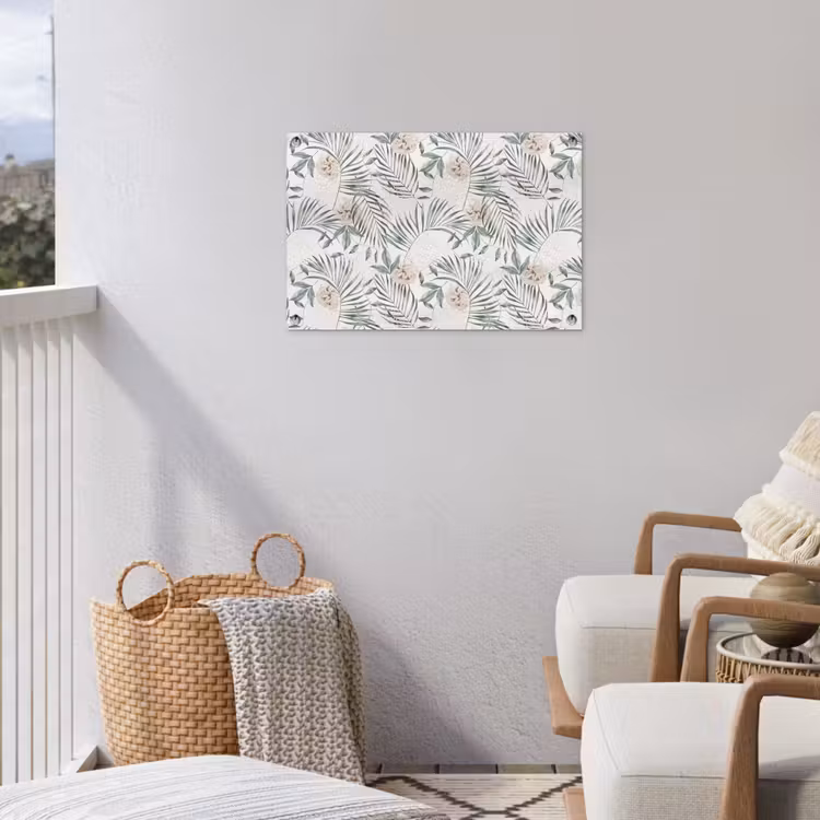 Bohemian - Bloemen - Bladeren - Jungle - Tropical tuinposter los doek klein -sfeer8