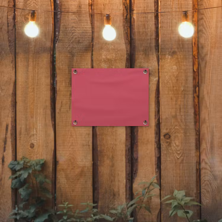 Bold - Berry - Rood tuinposter los doek klein 239 -sfeer1