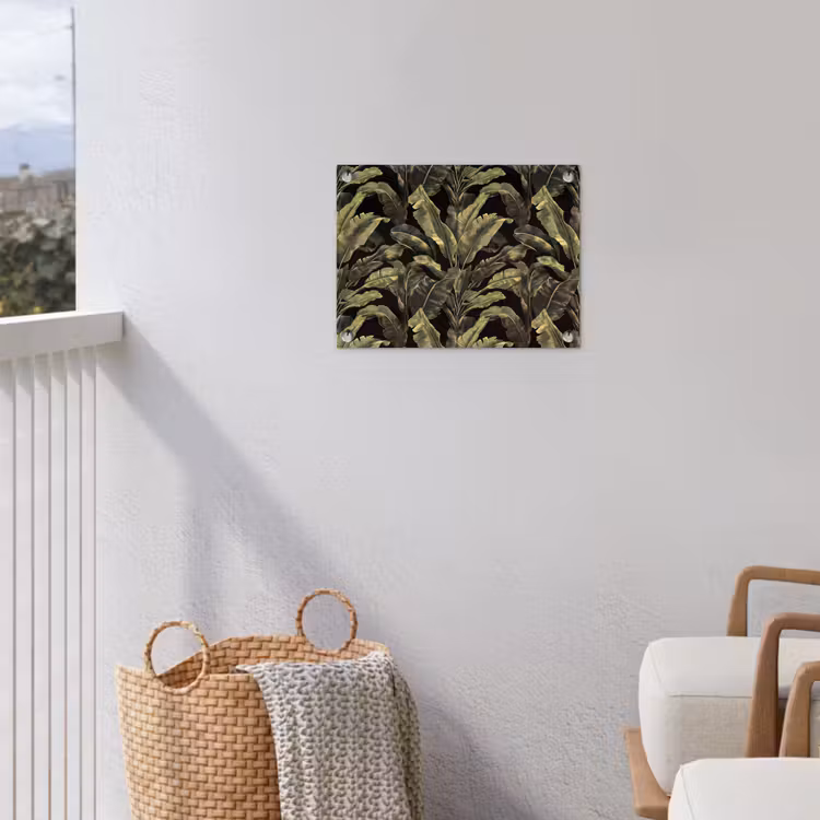 Botanisch - Bladeren - Groen tuinposter los doek klein 239 -sfeer8