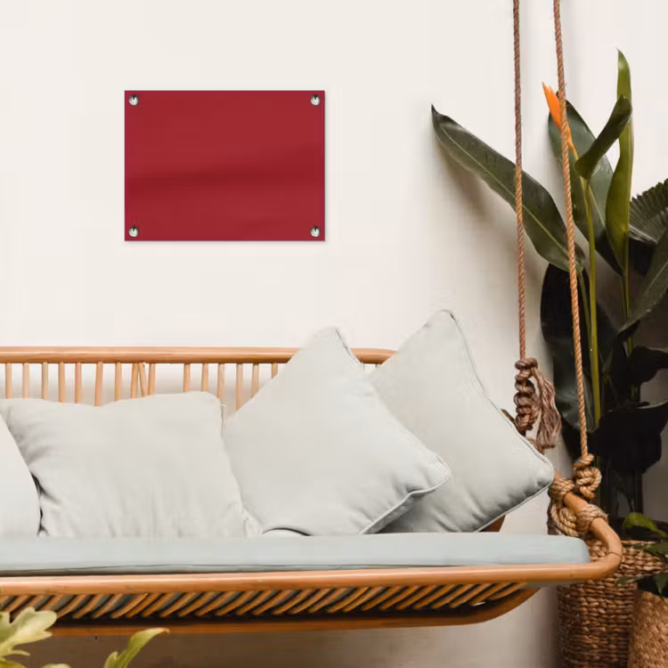 Burgundy - Wine - Rood tuinposter los doek klein 239 -sfeer7