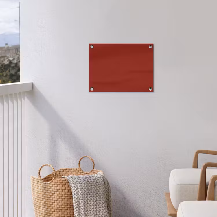 Burnt - Copper - Rood tuinposter los doek klein 239 -sfeer8