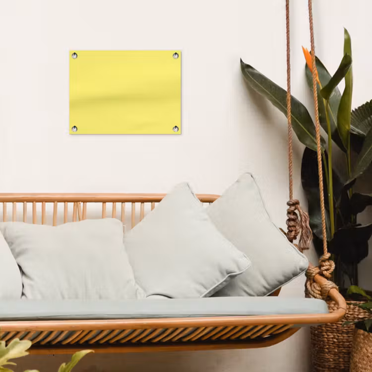 Buttery - Beige - Geel tuinposter los doek klein 239 -sfeer7