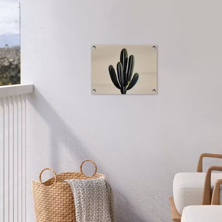 Cactus - Subtiel - Groen tuinposter los doek klein -sfeer8