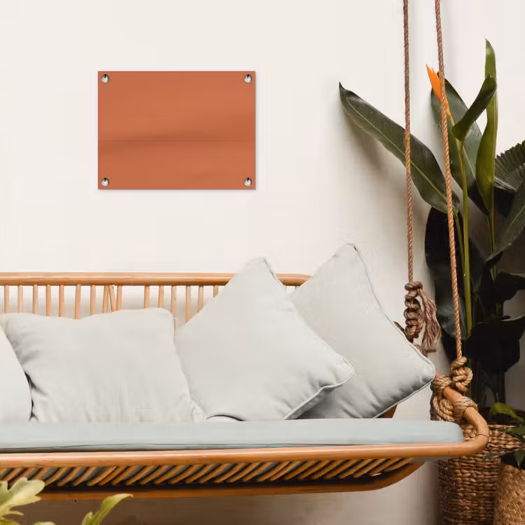 Classic - Terracotta - Oranje tuinposter los doek klein 239 -sfeer7