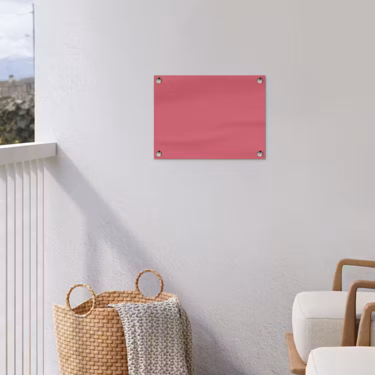 Crimson - Rose - Roze tuinposter los doek klein 239 -sfeer8