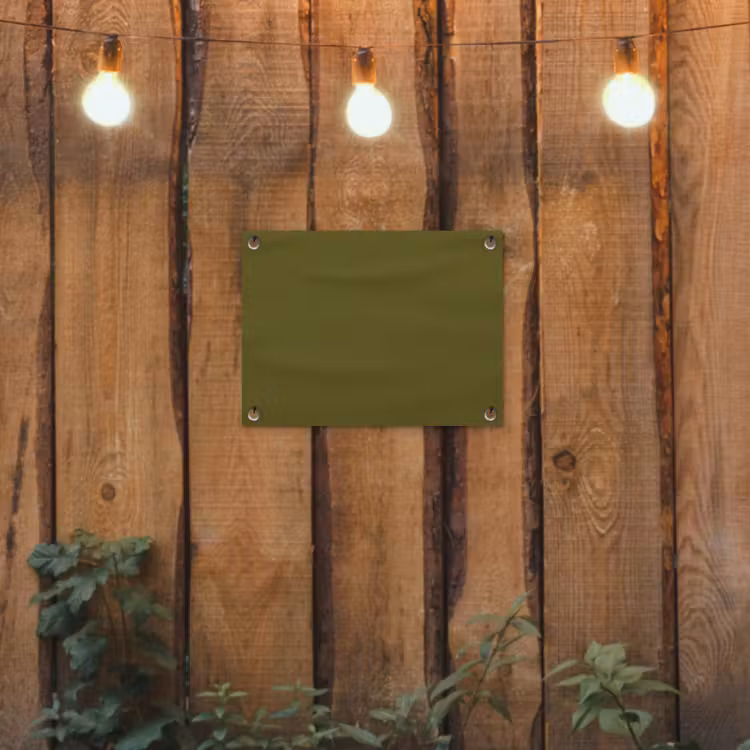 Dark - Olive - Groen tuinposter los doek klein 239 -sfeer1