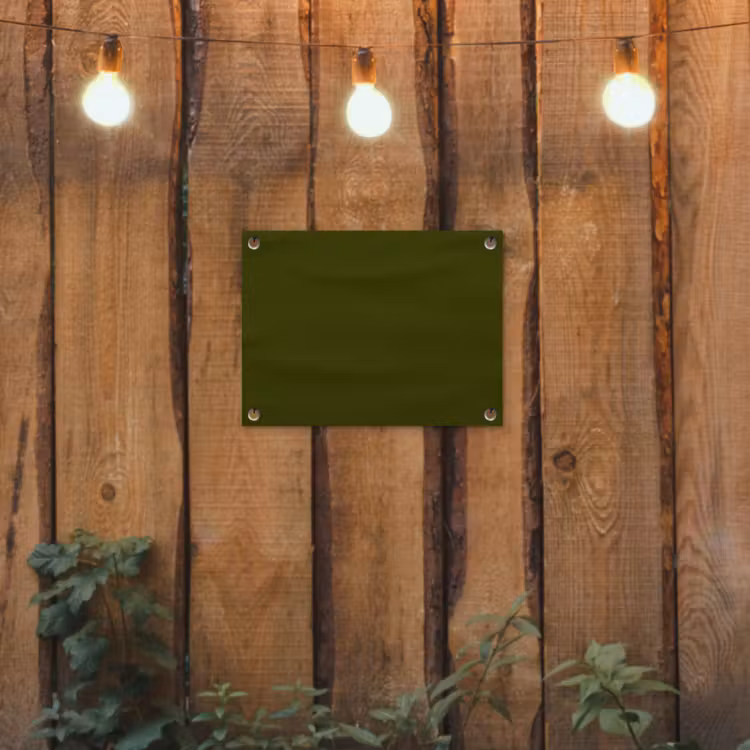 Dark  - Olive - Groen tuinposter los doek klein 239 -sfeer1