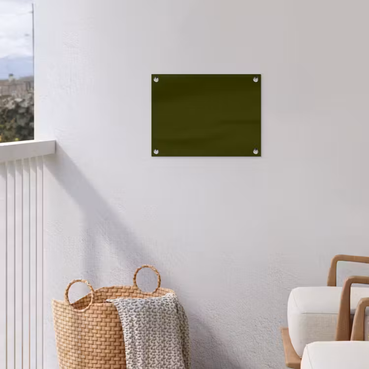 Dark  - Olive - Groen tuinposter los doek klein 239 -sfeer8