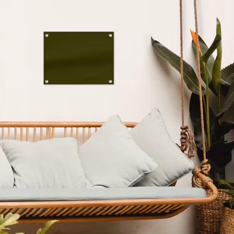 Dark  - Olive - Groen tuinposter los doek klein 239 -sfeer7