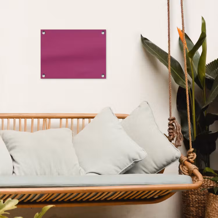 Deep - Magenta - Paars tuinposter los doek klein 239 -sfeer7