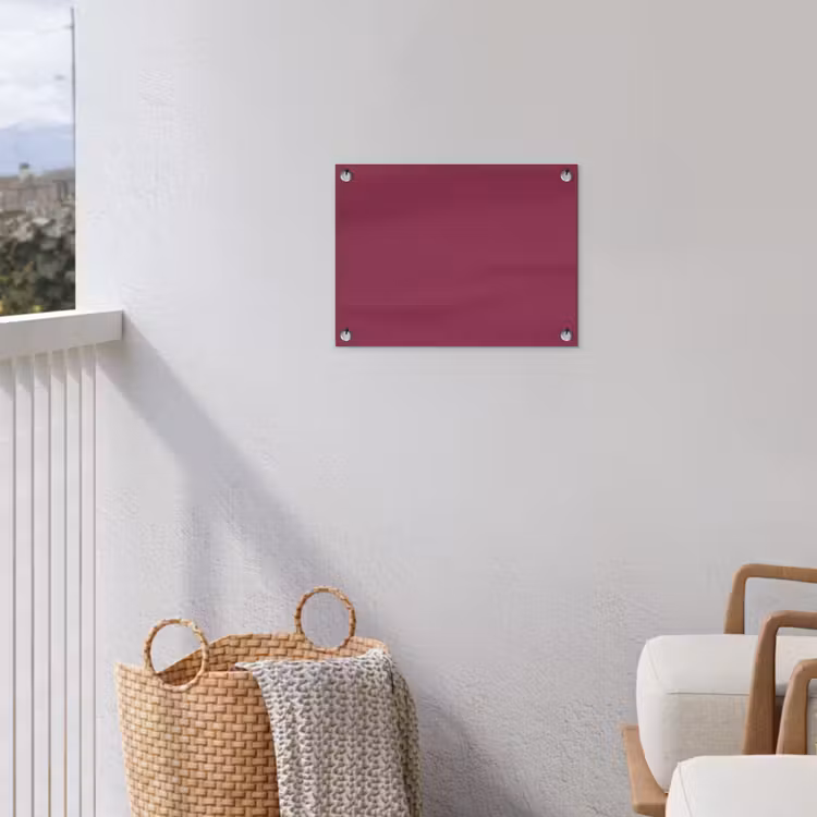 Deep - Rasberry - Rood tuinposter los doek klein 239 -sfeer8