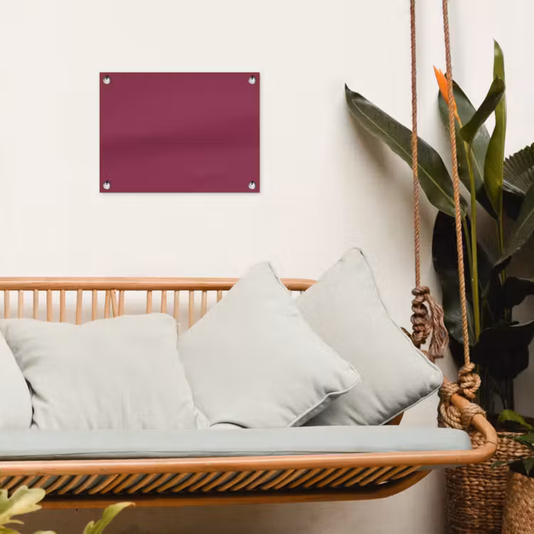 Deep - Rasberry - Rood tuinposter los doek klein 239 -sfeer7