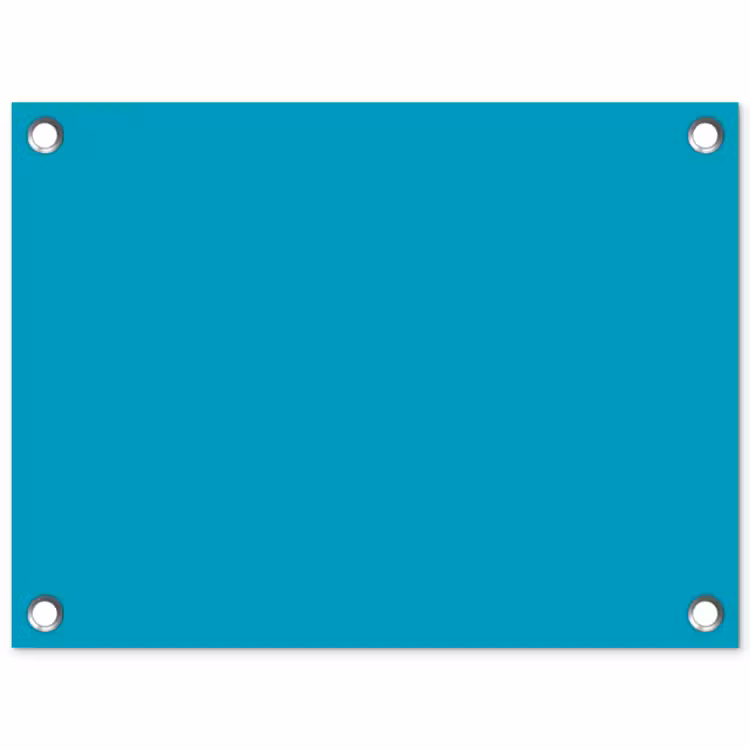Deep - Turquoise - Turkoois tuinposter los doek klein 239 -3d