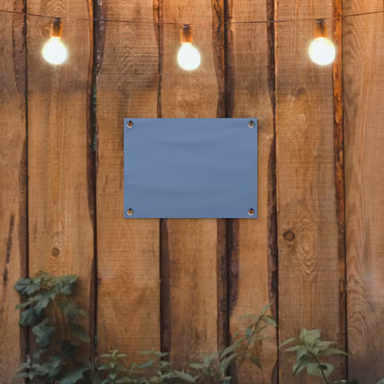Denim - Breeze - Blauw tuinposter los doek klein 239 -sfeer1