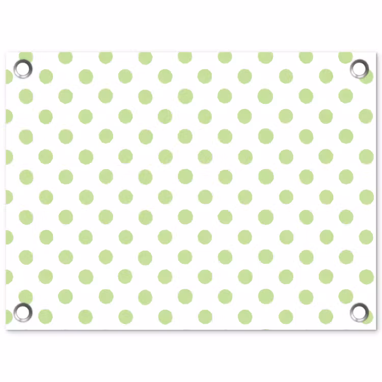 Dots - Klassiek - Groen tuinposter los doek klein 239 -3d