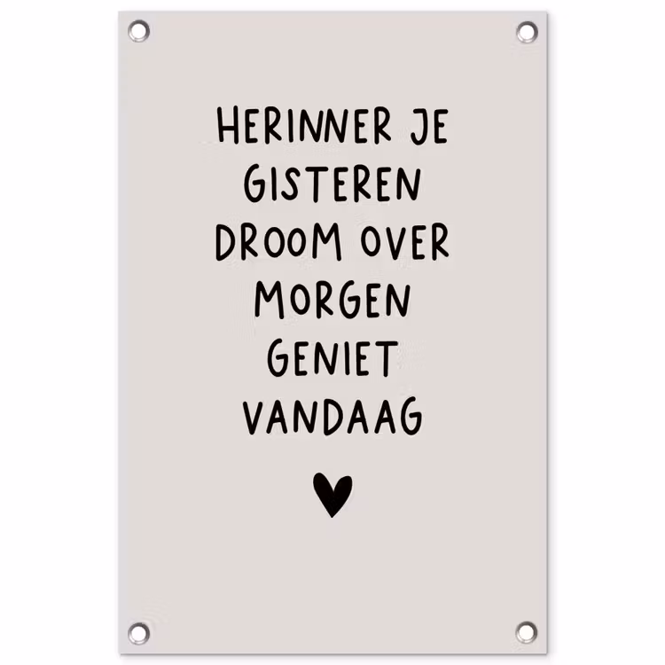 droom-beige tuinposter los doek klein -3d