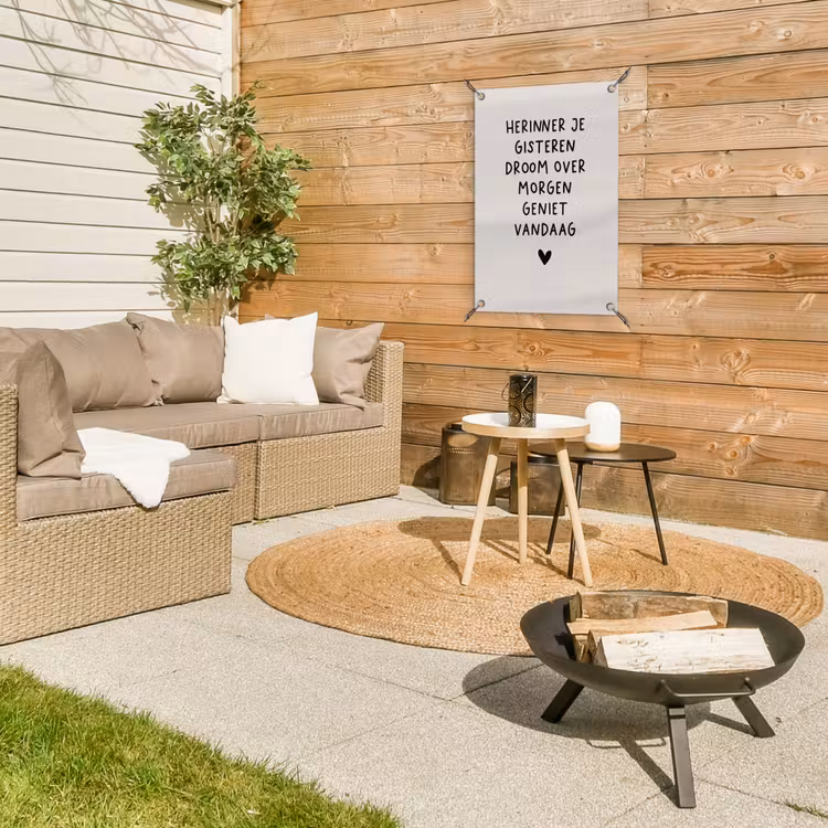 droom-beige tuinposter los doek klein -sfeer4