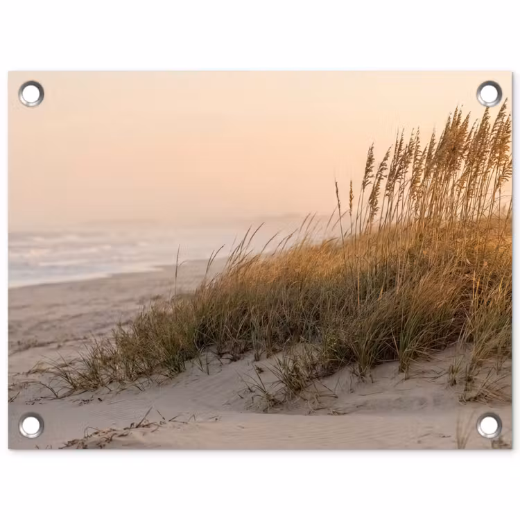 Duinlandschap - Zonsondergang - Strand tuinposter los doek klein -3d
