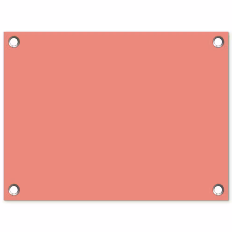 Dusty - Peach - Koraal tuinposter los doek klein 239 -3d