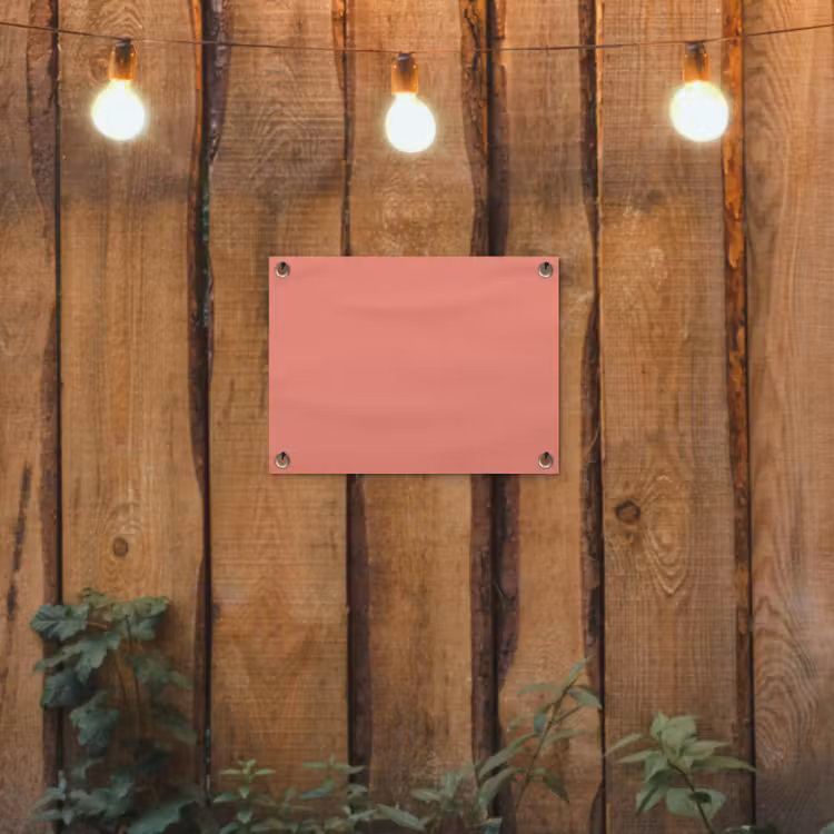 Dusty - Peach - Koraal tuinposter los doek klein 239 -sfeer1