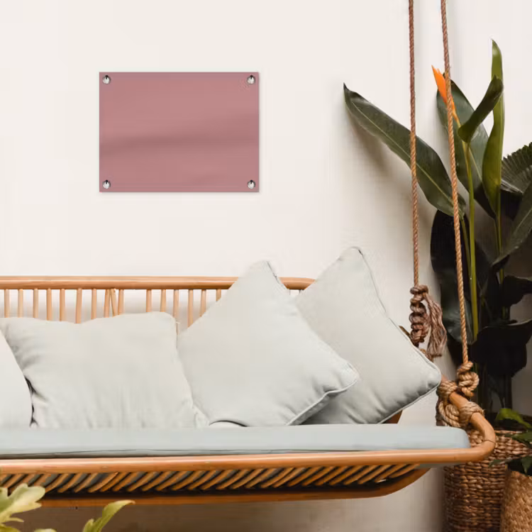 Dusty - Rose - Roze tuinposter los doek klein 239 -sfeer7