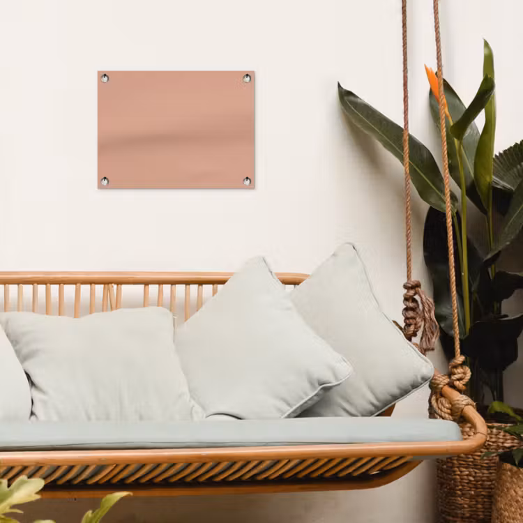 Dusty - Rose - Roze tuinposter los doek klein 239 -sfeer7