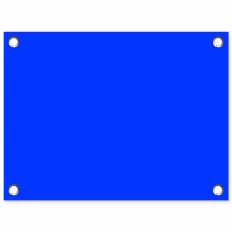 Electric - Blue - Blauw tuinposter los doek klein 239 -3d