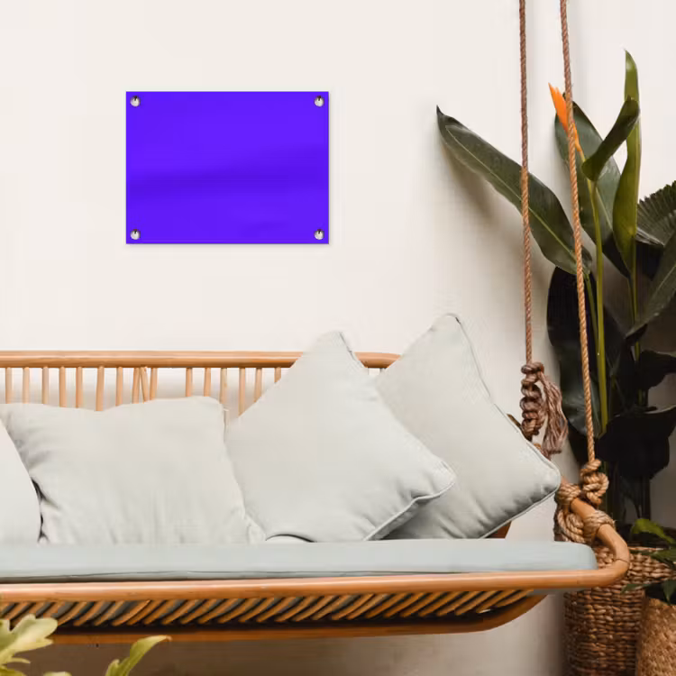 Electric - Indigo - Paars tuinposter los doek klein 239 -sfeer7