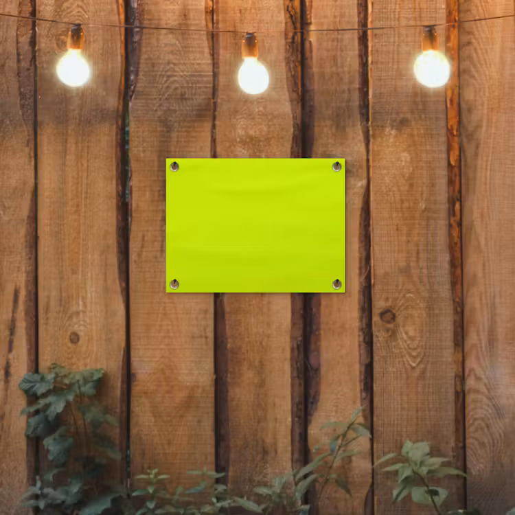 Electric - Lemon - Geel tuinposter los doek klein 239 -sfeer1