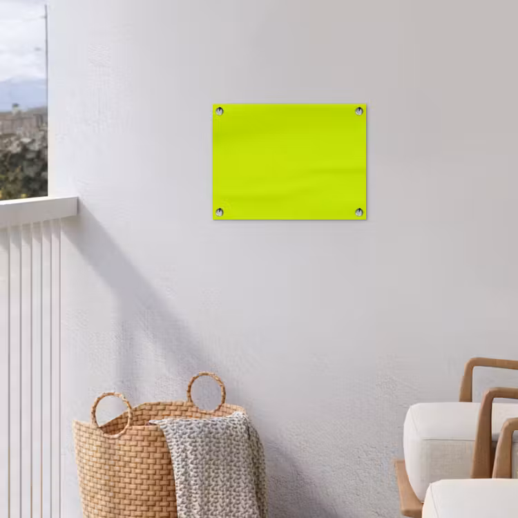 Electric - Lemon - Geel tuinposter los doek klein 239 -sfeer8