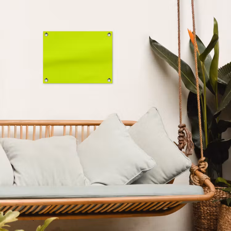 Electric - Lemon - Geel tuinposter los doek klein 239 -sfeer7