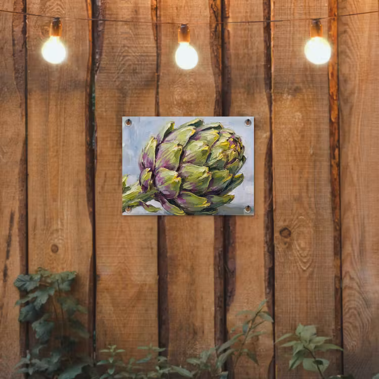 Tuinposter - Eten - Artisjok - Modern - Eten - Artisjok - Modern tuinposter los doek klein