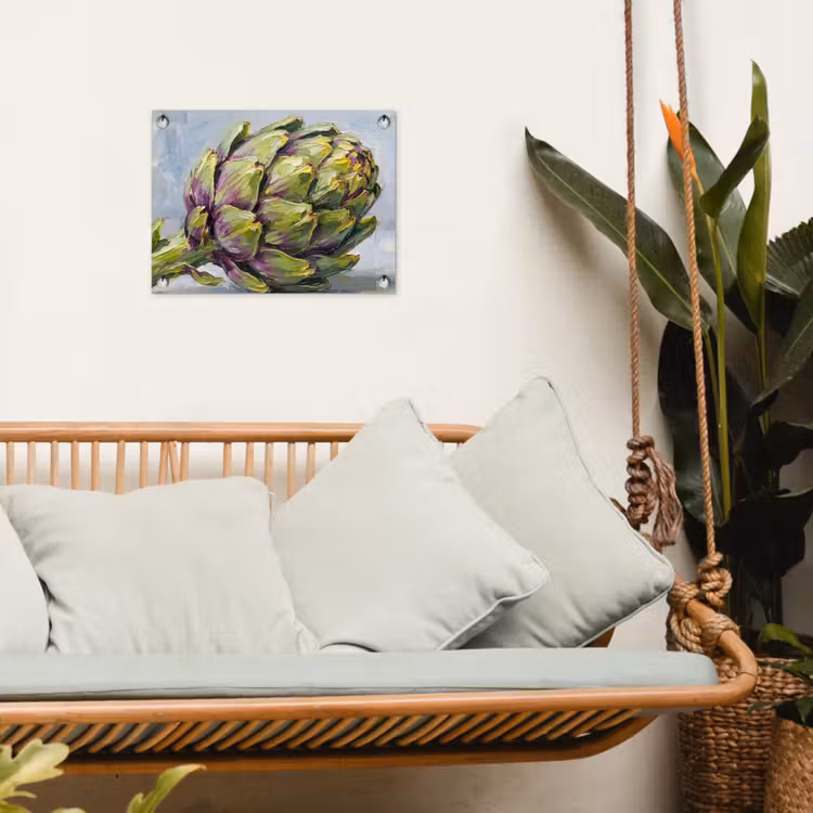 Tuinposter - Eten - Artisjok - Modern - Eten - Artisjok - Modern tuinposter los doek klein