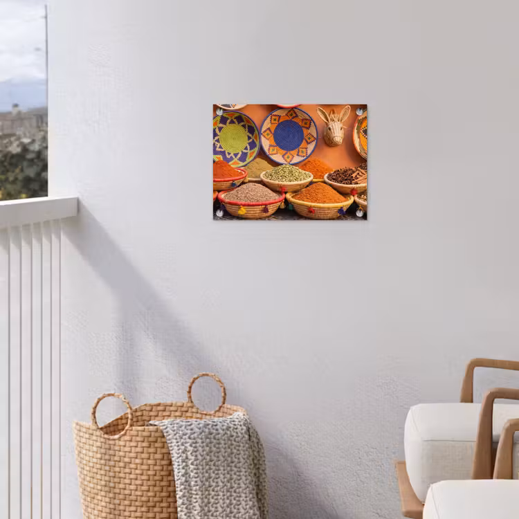 Tuinposter - Eten - Kleurrijk - Cultuur - Eten - Kleurrijk - Cultuur tuinposter los doek klein