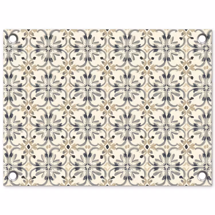 Floraal - Patroon - Kleurrijk tuinposter los doek klein 239 -3d