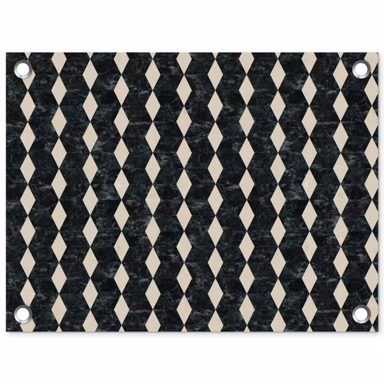Geometrisch - Patroon - Marmer - Groen tuinposter los doek klein 239 -3d