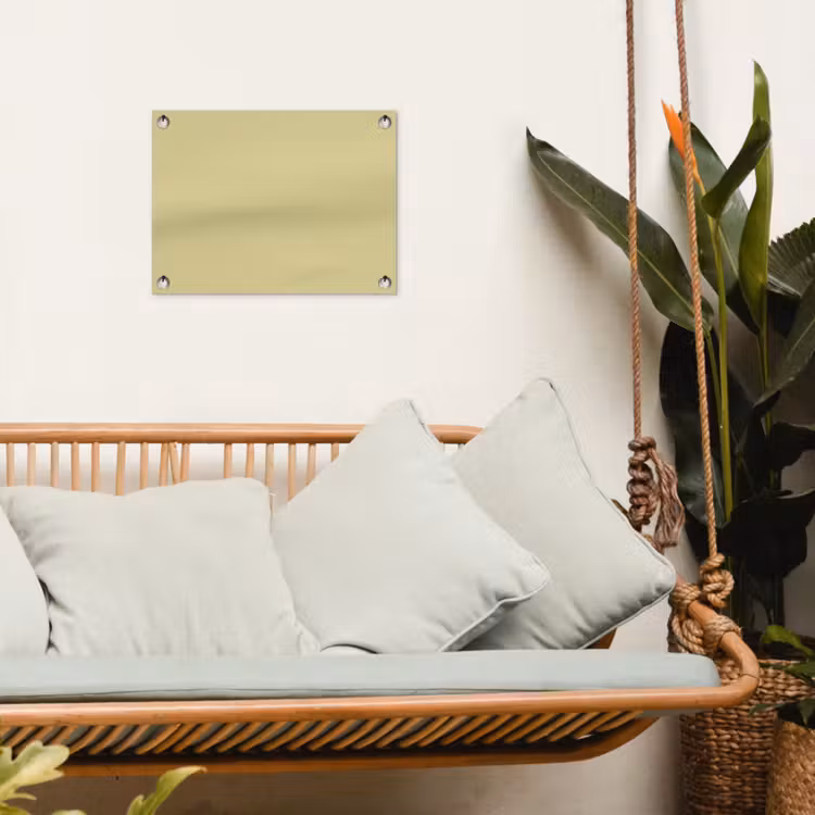 Golden - Clover - Geel tuinposter los doek klein 239 -sfeer7