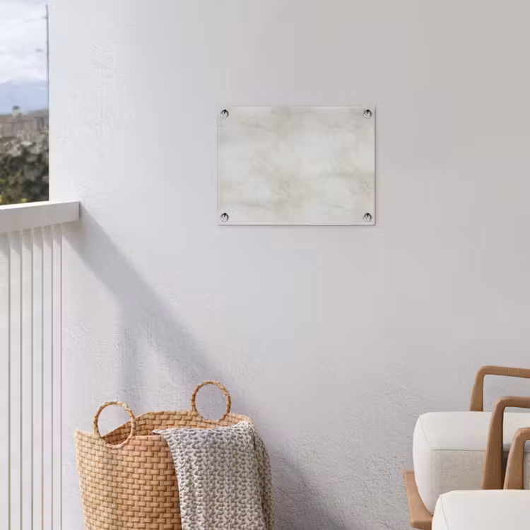 Grijs - Marmer - Aders tuinposter los doek klein 239 -sfeer8