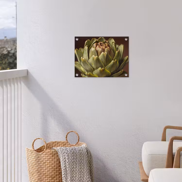 Tuinposter - Groente - Artisjok - Groen - Groente - Artisjok - Groen tuinposter los doek klein