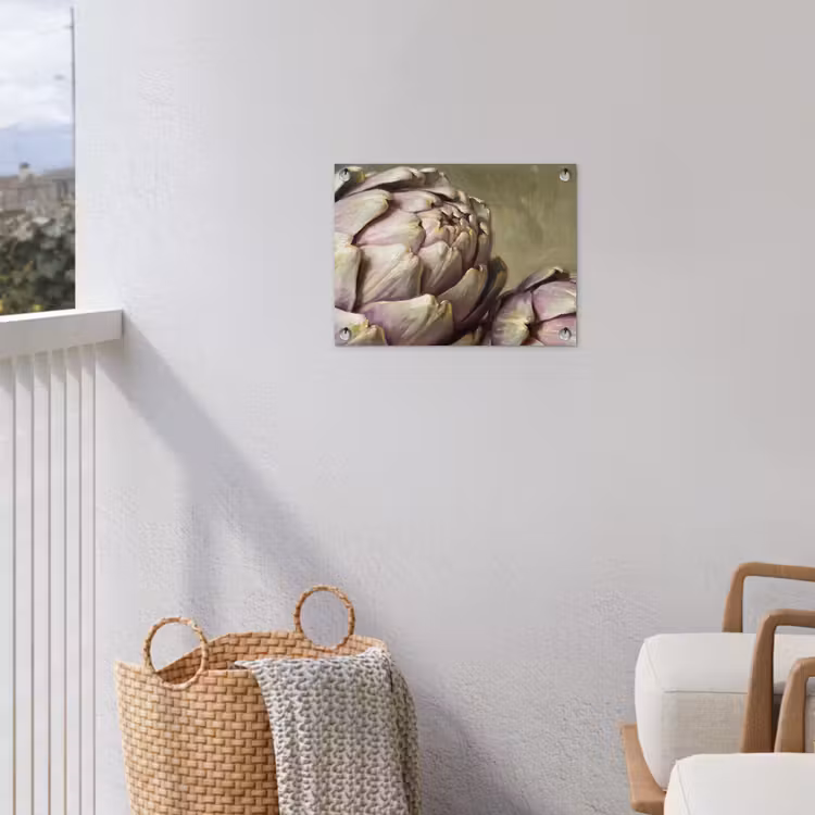 Tuinposter - Groente - Stilleven - Schilderij - Groente - Stilleven - Schilderij tuinposter los doek klein