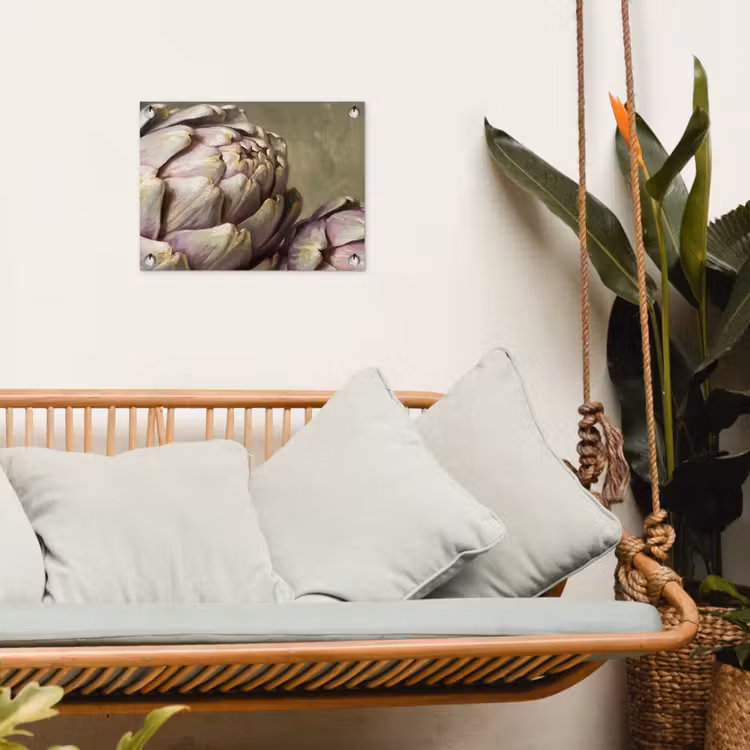 Tuinposter - Groente - Stilleven - Schilderij - Groente - Stilleven - Schilderij tuinposter los doek klein