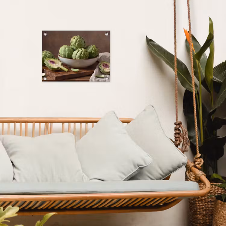 Tuinposter - Groenten - Artisjok - Keuken - Groenten - Artisjok - Keuken tuinposter los doek klein