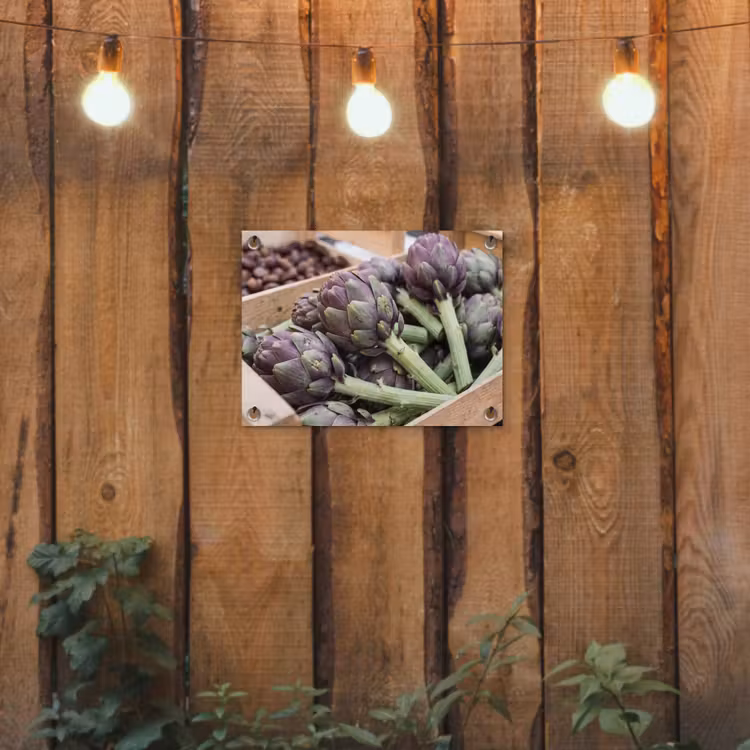 Tuinposter - Groenten - Markt - Vers - Groenten - Markt - Vers tuinposter los doek klein