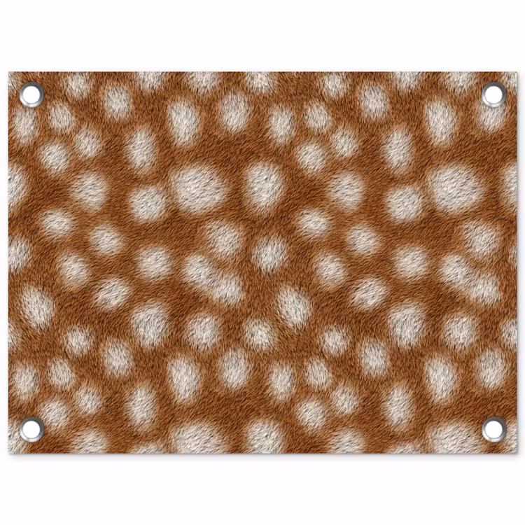 Hert - Bruin - Vacht tuinposter los doek klein 239 -3d