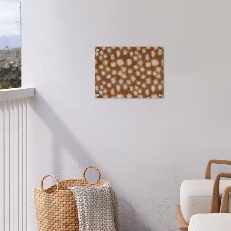 Hert - Bruin - Vacht tuinposter los doek klein 239 -sfeer8