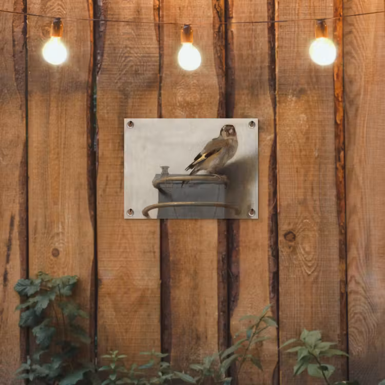 Het puttertje - Carel Fabritius tuinposter los doek klein -sfeer1