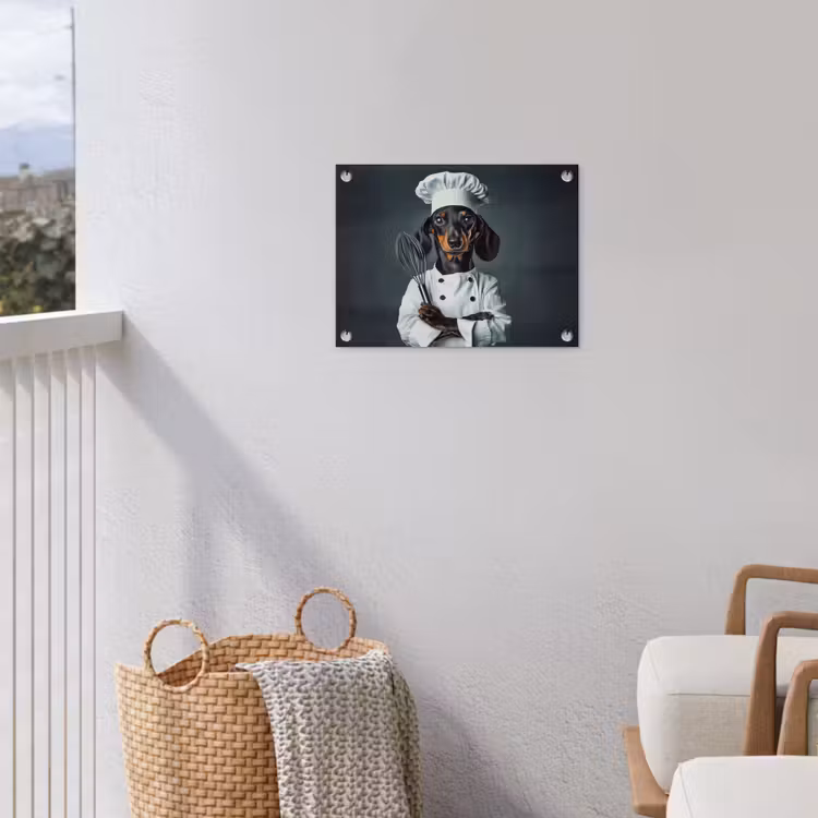 Hond - Garde - Kok tuinposter los doek klein -sfeer8