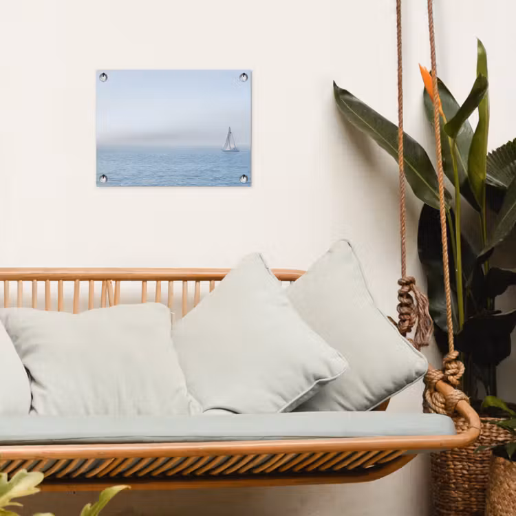 Horizon - Zeilboot - Zee tuinposter los doek klein -sfeer7