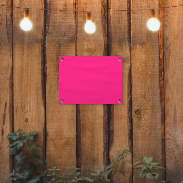 Hot - Fuchsia - Roze tuinposter los doek klein 239 -sfeer1