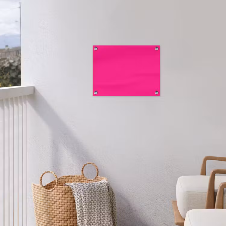 Hot - Fuchsia - Roze tuinposter los doek klein 239 -sfeer8